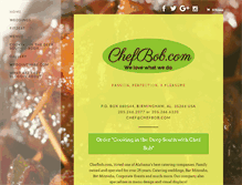 Tablet Screenshot of chefbob.com